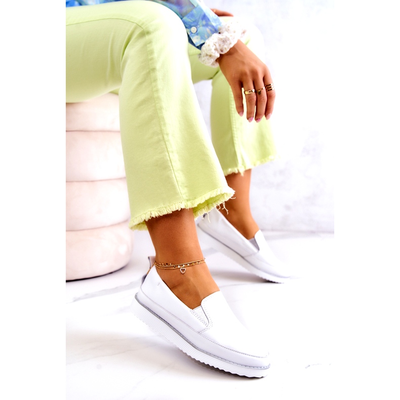 Sneakers Mujer Piel Slip-On S.Barski Blanco 5