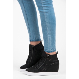 Seastar zapatillas de deporte de alto brillo negro 1