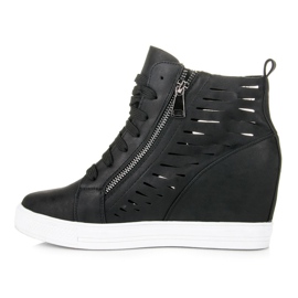 Seastar zapatillas de deporte de alto brillo negro 3