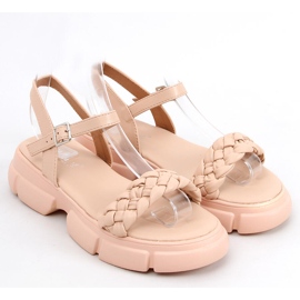 Sandalias suela alta Shanti Nude beige 5