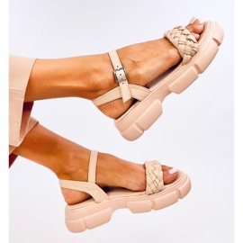 Sandalias suela alta Shanti Nude beige 3