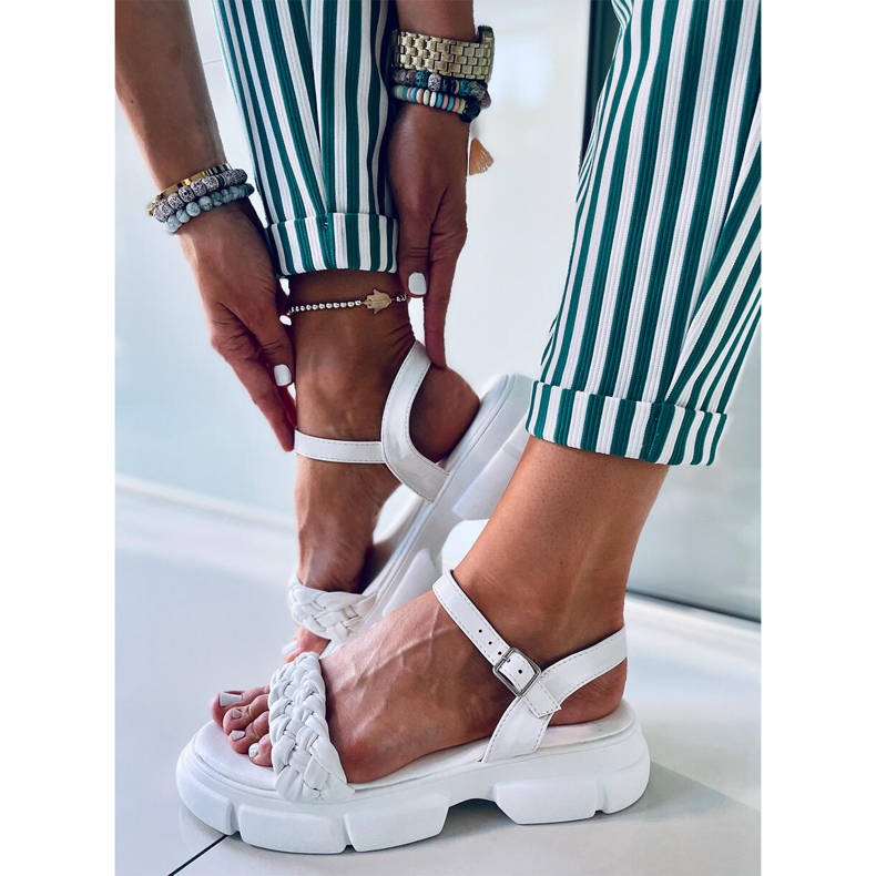 Sandalias suela alta Shanti Blanco 2