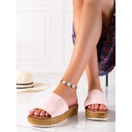 RTX WALK Zapatillas En Una Amplia Plataforma rosa 1