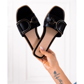 SHELOVET Babuchas clásicas negras negro 1