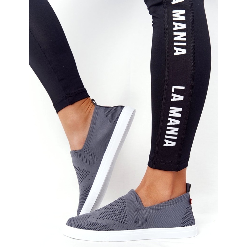 Zapatillas de mujer Slip-on Big Star FF274A607 Gris 4 Zapatillas de mujer Slip-on Big Star FF274A607 Gris 4