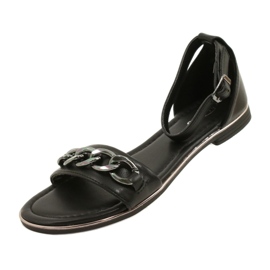 Evento Sandalias para mujeres con cadena 22SD35-4876 Negro 5 Evento Sandalias para mujeres con cadena 22SD35-4876 Negro 5