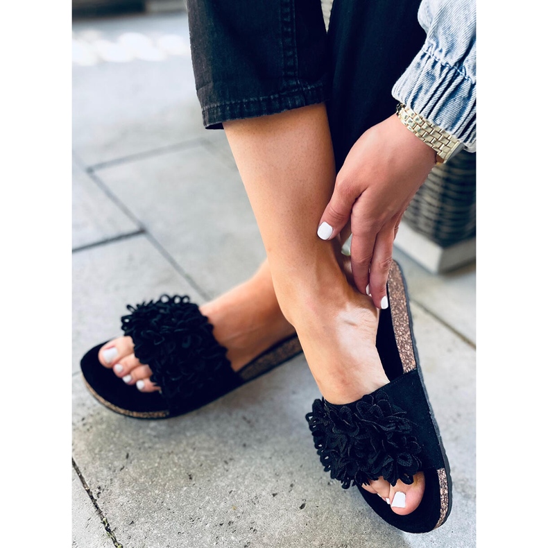 Pantuflas de corcho Berry Black negro 1