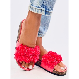 Pantuflas de corcho Berry Coral rosado 2