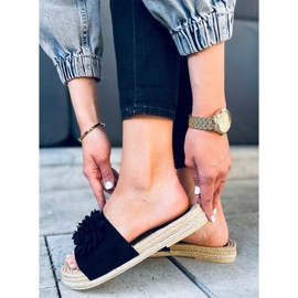 Babuchas Fiesta Floral Primrose Negro 1