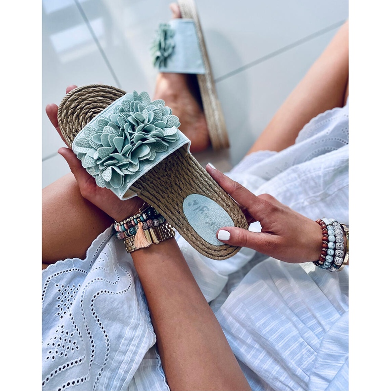 Zapatillas casa Floral fiesta Verde Primrose 1