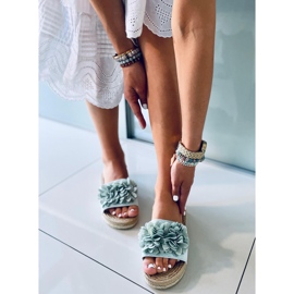 Zapatillas casa Floral fiesta Verde Primrose 4