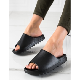 Seastar Cómodas pantuflas negras negro 1
