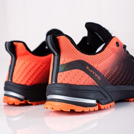 DK Zapatos deportivos negro naranja 2
