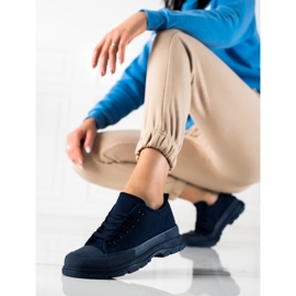 SHELOVET Zapatillas en la plataforma azul marino 3