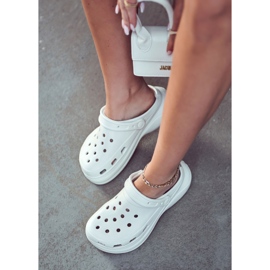 FS1 Pantuflas De Espuma Crooks' Mujer Blanco Coline 1