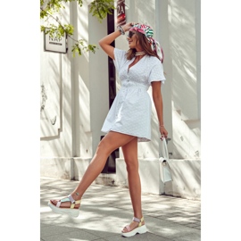 FB1 Sandalias Mujer Para Verano Beige-Amarillo Aurela violeta azul rosado 8
