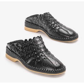 Babuchas negras caladas Breno negro 2