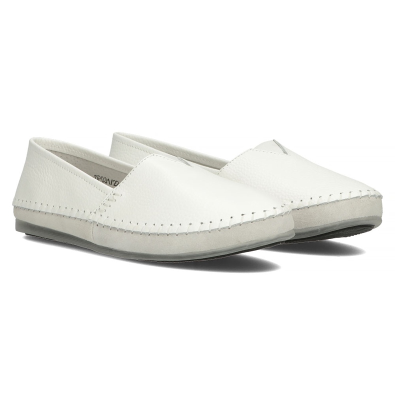 Zapatos de piel Filippo DP031/22 WH blanco gris 4