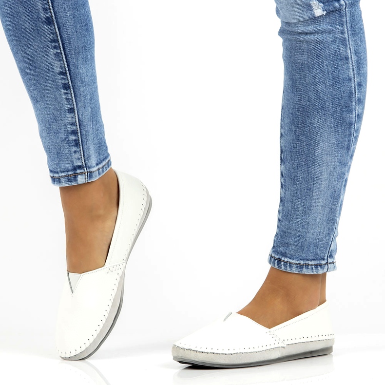 Zapatos de piel Filippo DP031/22 WH blanco gris 6