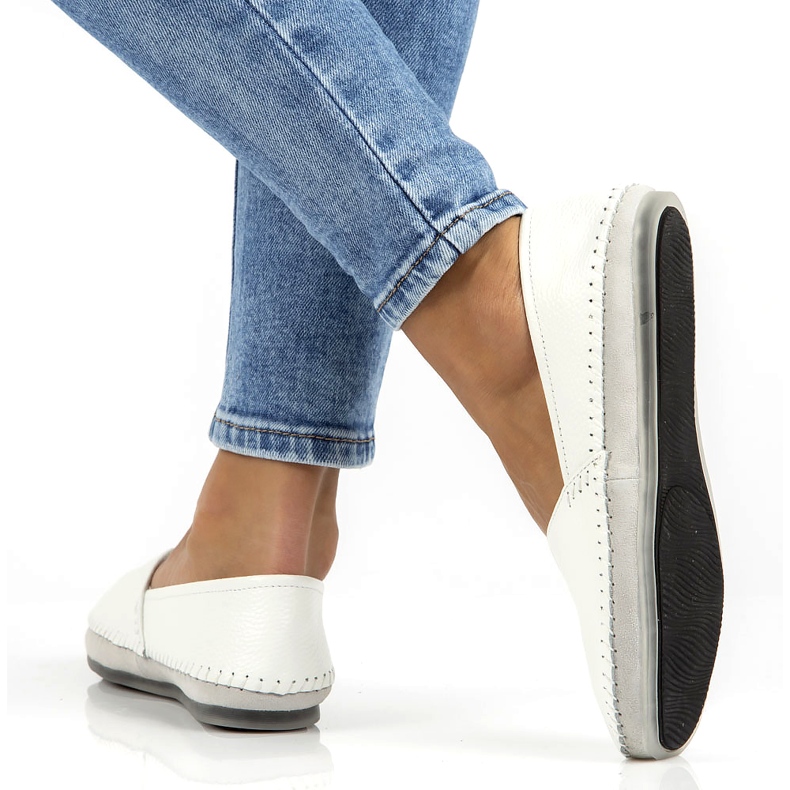 Zapatos de piel Filippo DP031/22 WH blanco gris 1