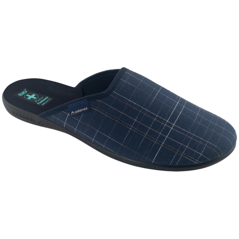 Pantuflas Hombre Pantuflas Adanex 25957 LEL1 Azul marino 1