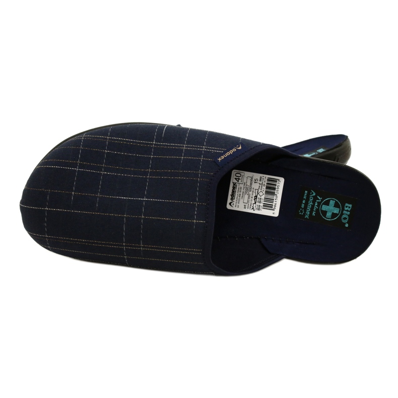 Pantuflas Hombre Pantuflas Adanex 25957 LEL1 Azul marino 6