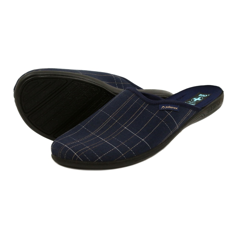 Pantuflas Hombre Pantuflas Adanex 25957 LEL1 Azul marino 4