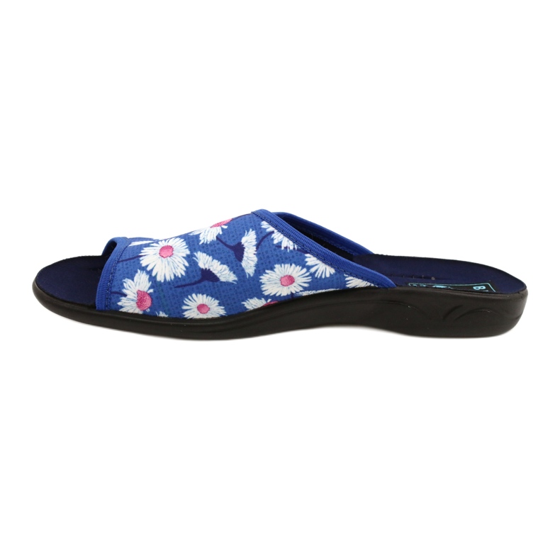 Adanex Pantuflas Mujer Con Flores Gadane SAK1 27153 blanco azul rosa 2
