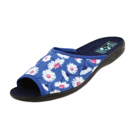 Adanex Pantuflas Mujer Con Flores Gadane SAK1 27153 blanco azul rosado 5