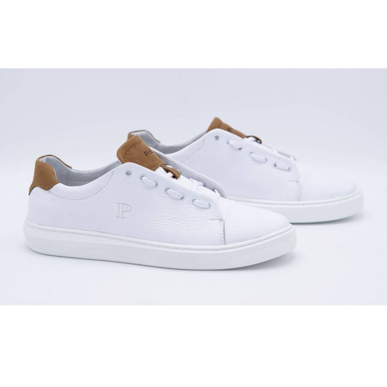 Polbut Deportivas hombre piel 2109 blanco 2