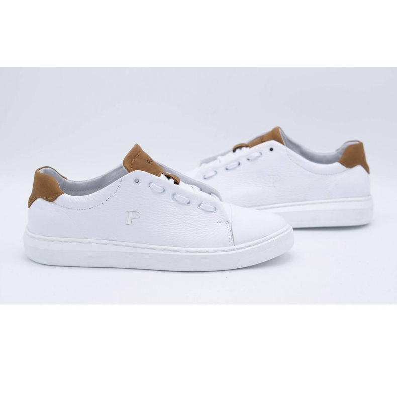 Polbut Deportivas hombre piel 2109 blanco 4