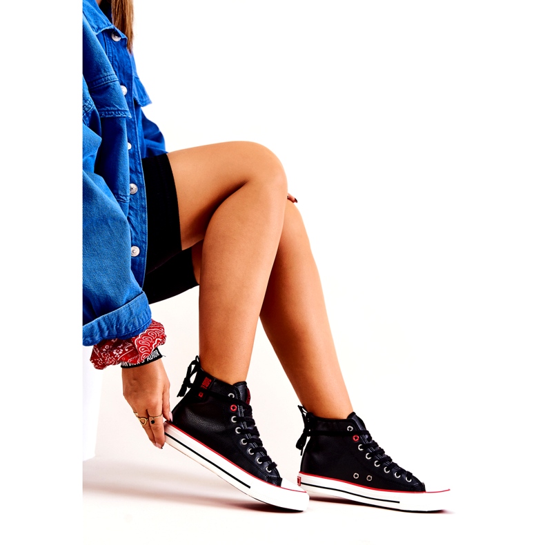 Deportivas Altas de Piel Big Star JJ274131 Negro 4