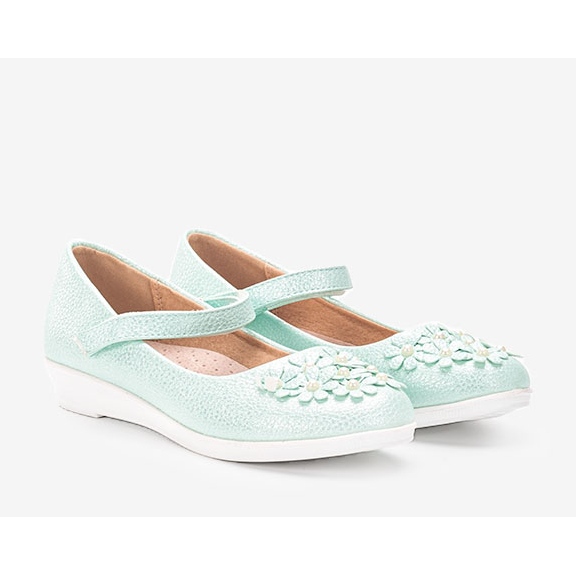 BM Bailarinas verdes brillantes para niños Alaja 1