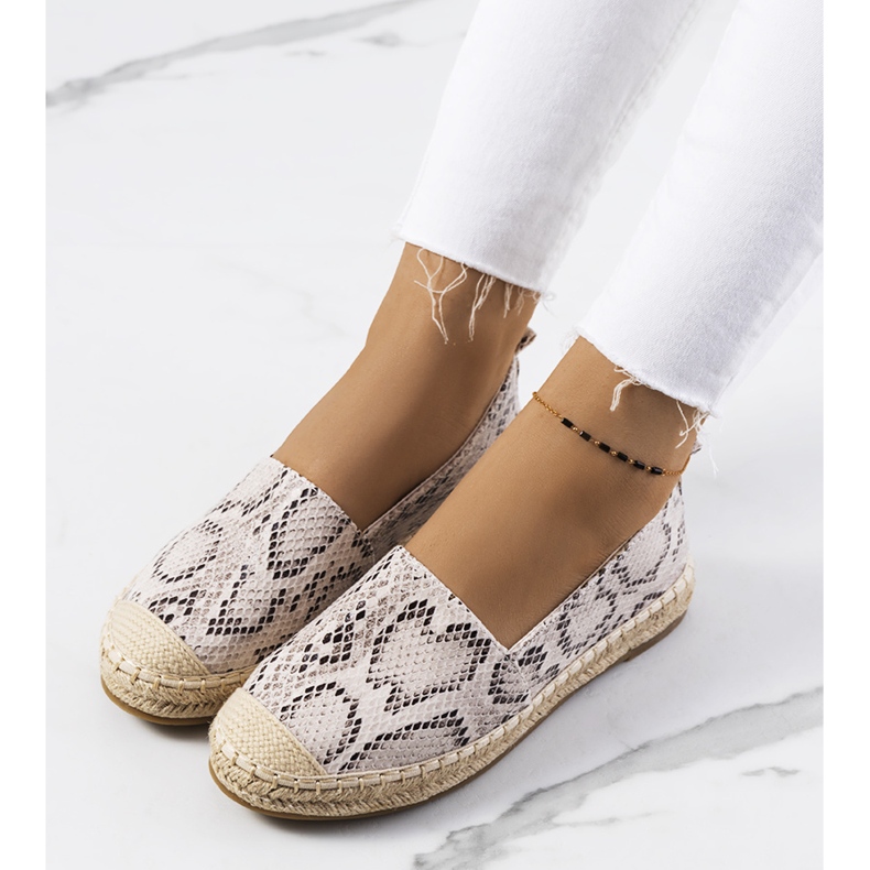 Alpargatas de mujer Cergy beige marrón 1