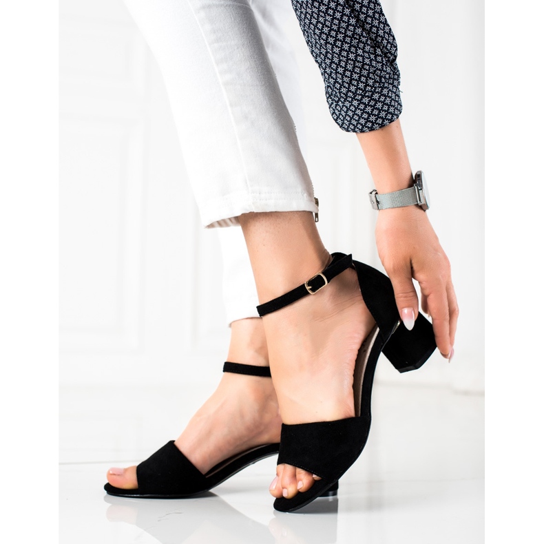 Seastar Sandalias elegantes con tacones altos negro 1