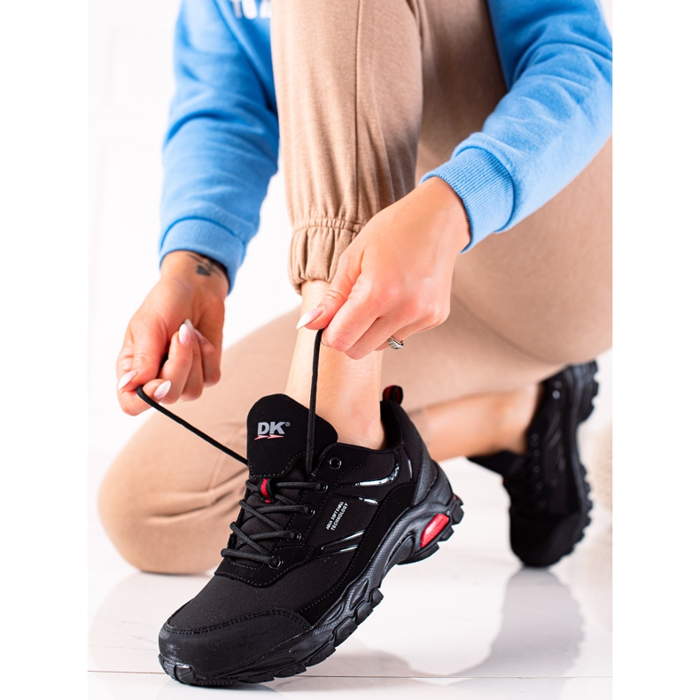 DK Zapatos de trekking cómodos negro 2 DK Zapatos de trekking cómodos negro 2