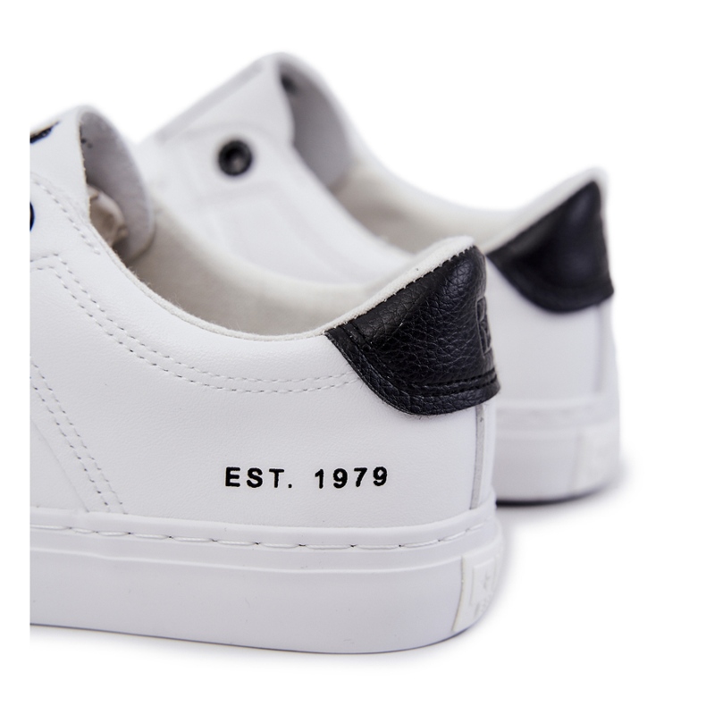 Sneakers de Hombre en Piel Big Star JJ174105 Blanco y Negro 3