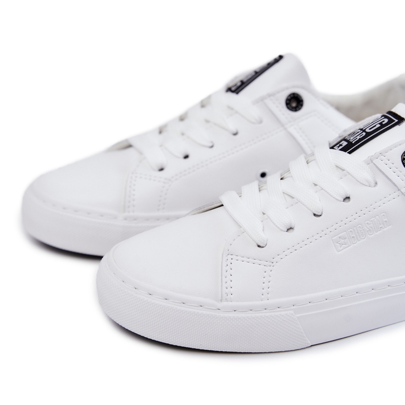 Sneakers de Hombre en Piel Big Star JJ174105 Blanco y Negro 4