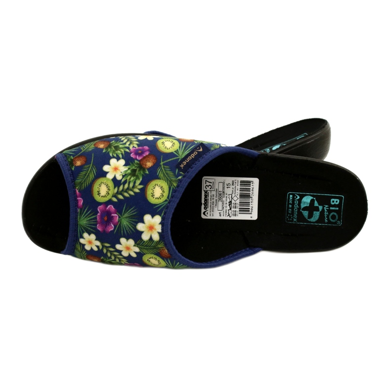Pantuflas Pantuflas Kiwi Adanex DIK2 Tęg. G1/2 26061 Azul marino púrpura multicolor verde 5