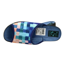 Pantuflas Mujer Adanex 27268 SAK1 púrpura azul marino azul naranja 5