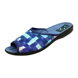 Pantuflas Mujer Adanex 27268 SAK1 violeta azul marino azul naranja 4
