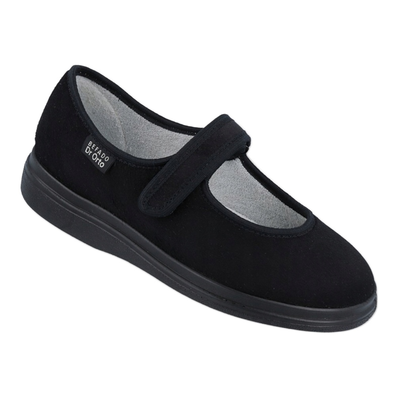 Dr. Inserto de los zapatos de mujer Befado con iones plateados 462d002 Negro 1