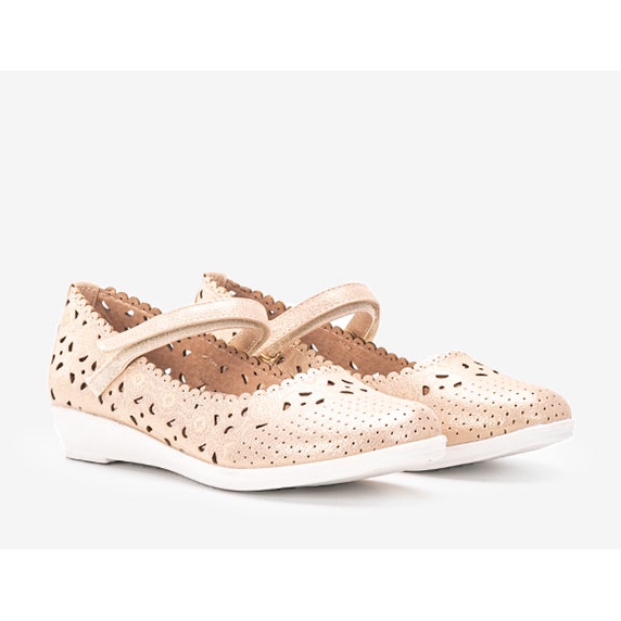 Bailarinas infantiles caladas doradas Cardosa dorado 1