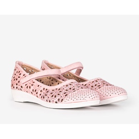 Bailarinas infantiles caladas rosas Tilmans rosado 1