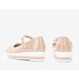 Bailarinas Kuiper beige para niños 2