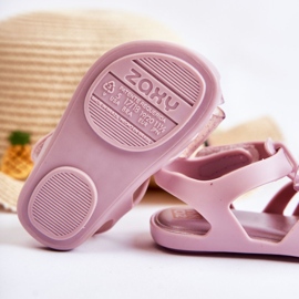Sandalias Infantiles Con Velcro Fragante ZAXY JJ385034 Morado claro ['púrpura'] violeta 4