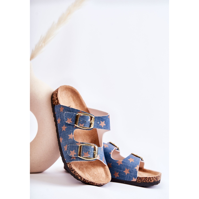 Vinceza Pantuflas Infantiles Cómodas Ander Azul beige 2