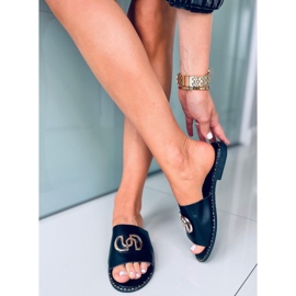 Chanclas mujer Larisa Negro 2 Chanclas mujer Larisa Negro 2