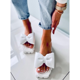 Pantuflas de suela alta Keesha blancas blanco 1 Pantuflas de suela alta Keesha blancas blanco 1