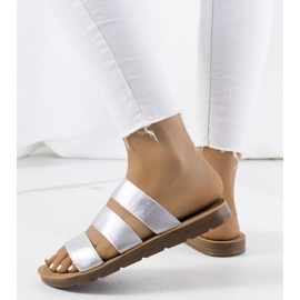 BM Pantuflas de mujer Cremik plateadas plata 1